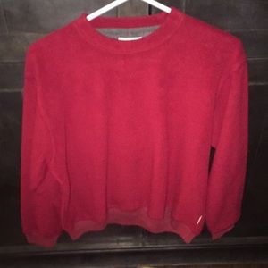 J.Crew fleece red sweatshirt